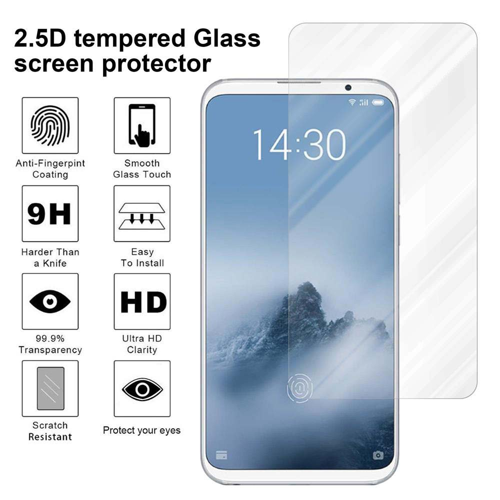 Proteggi schermo con icone e telefono. Vengono visualizzate le caratteristiche del proteggi schermo.
