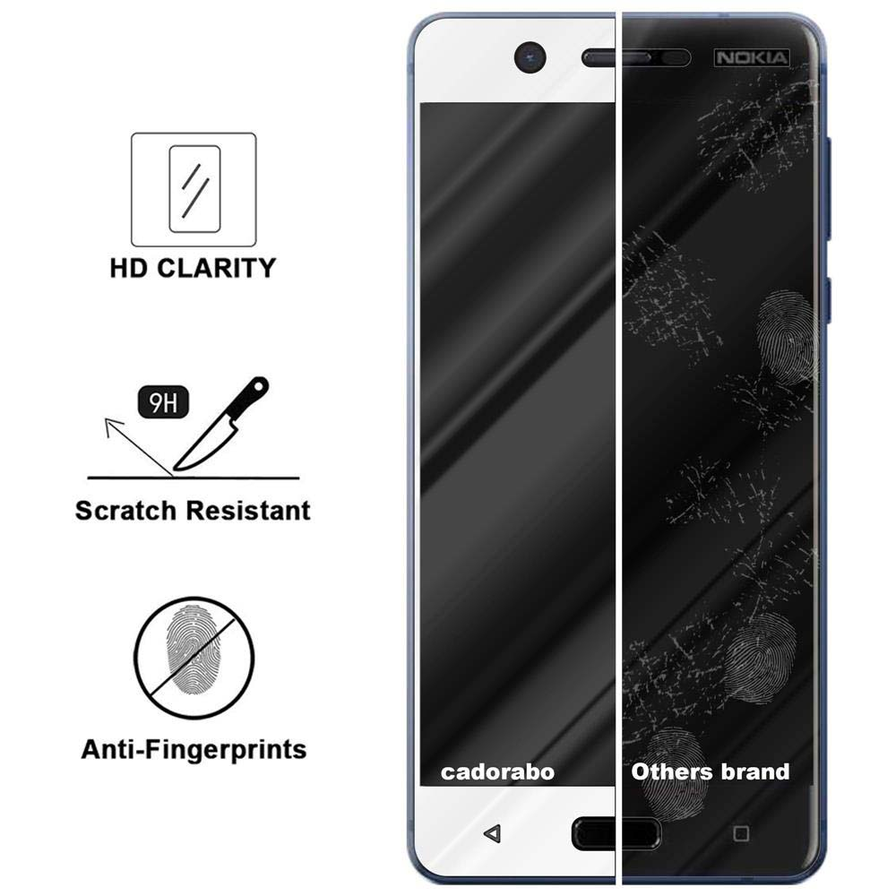 Smartphone con protezione schermo. Mostra chiarezza HD, resistenza ai graffi e anti-impronte. Confronto.