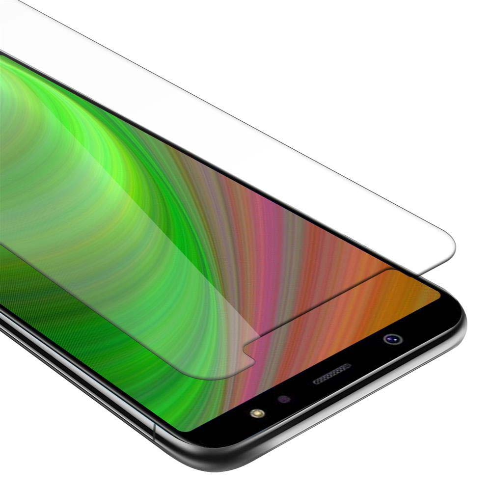 Proteggi schermo applicato su un telefono, aspetto parzialmente applicato.