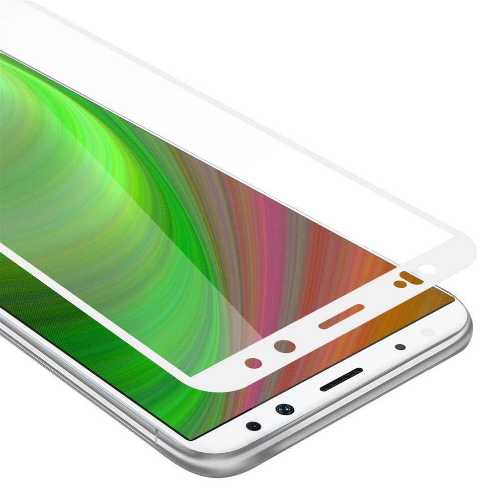 Un primo piano di una protezione per lo schermo applicata a un telefono, rivelando lo schermo.