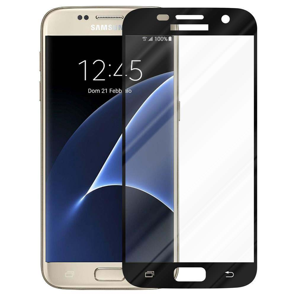 Un teléfono con protector de pantalla. La pantalla es en blanco y negro. El fondo es dorado.