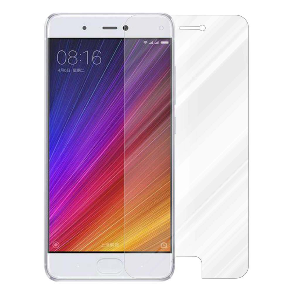 Smartphone con protezione schermo applicata. Lo schermo mostra ora e data.