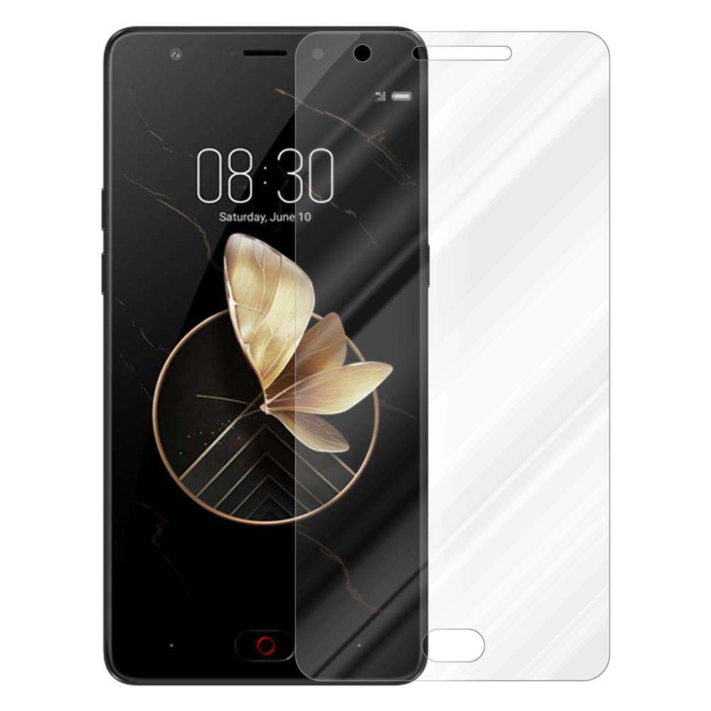 Smartphone con protezione schermo. Telefono nero con pellicola protettiva. L'ora è 08:30 sabato 10 giugno.