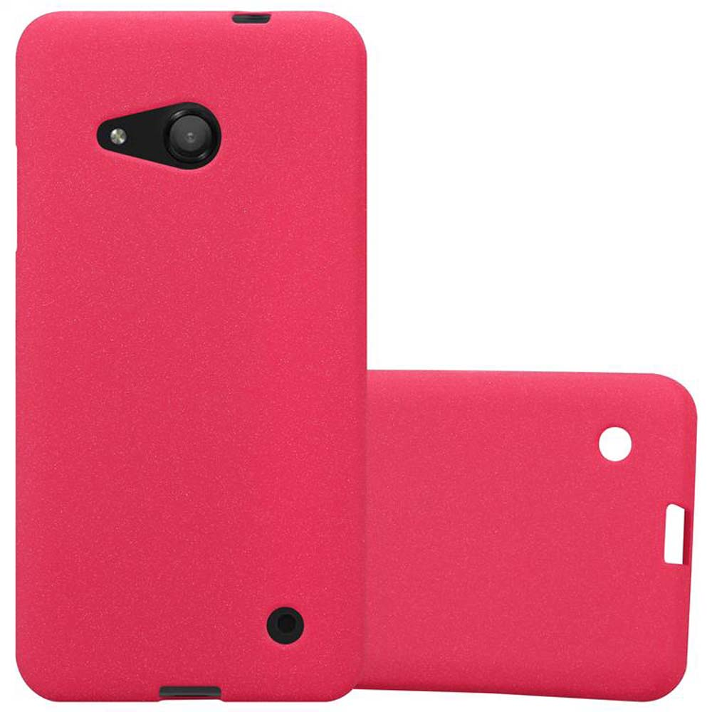 Una funda de teléfono roja sobre fondo blanco y otra funda de teléfono roja.