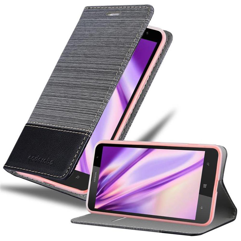 Étui de téléphone avec un design noir et gris. Le téléphone a un cadre rose et le logo Nokia.