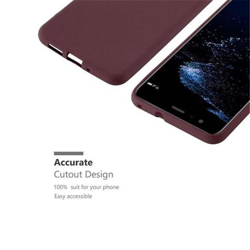 Custodia per telefono con design ritagliato, accanto al telefono, mostra dettagli.