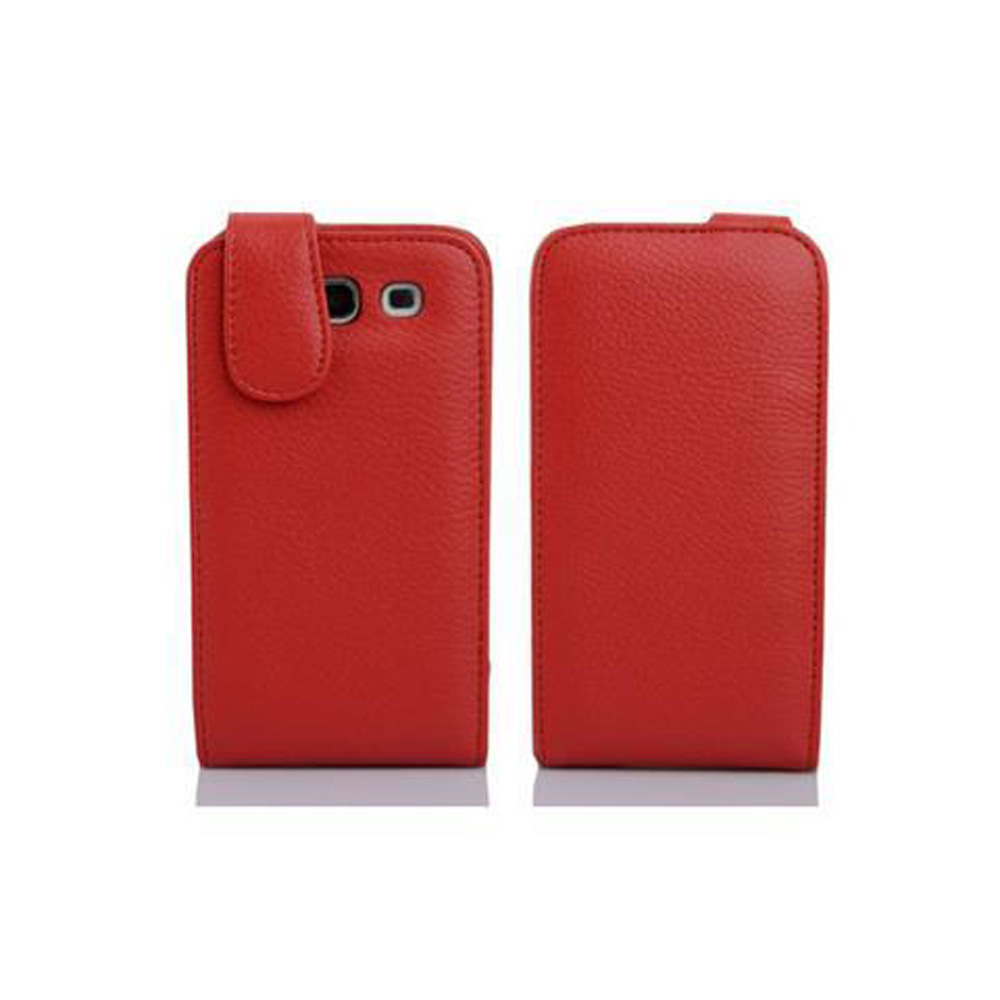 Custodia per telefono rossa. Due custodie, anteriore e posteriore. Colore rosso.