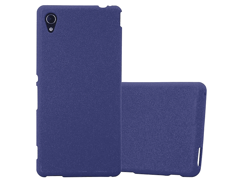 Cadorabo Custodia Morbida In Silicone TPU Per Sony Xperia XA1 Plus - Colore Frost Blu Scuro - Cover Sottile Antiurto 1,2mm