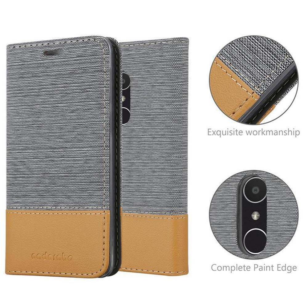 Custodia per telefono con schema di colori grigio e beige, testo 'coderaba' in basso a sinistra.