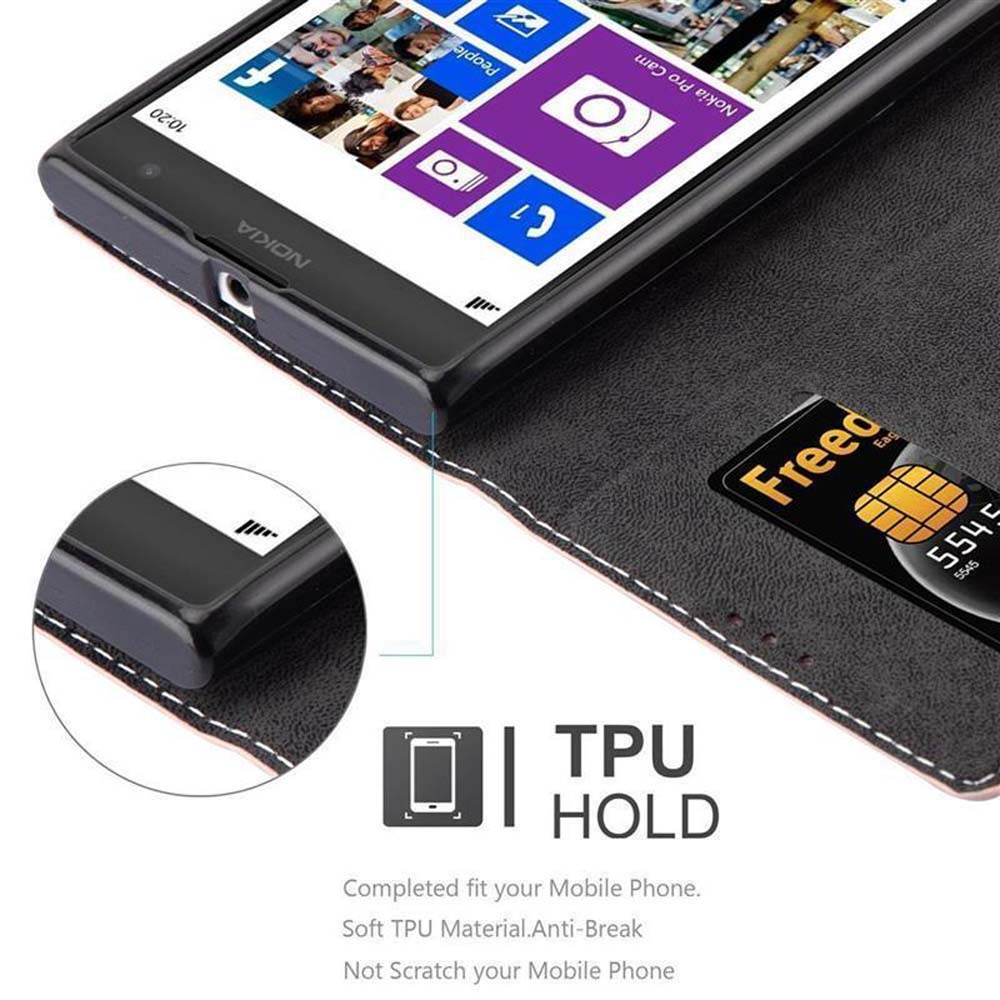 Un telefono in una custodia con il logo Nokia. Lo schermo mostra le app. Testo: TPU Hold.