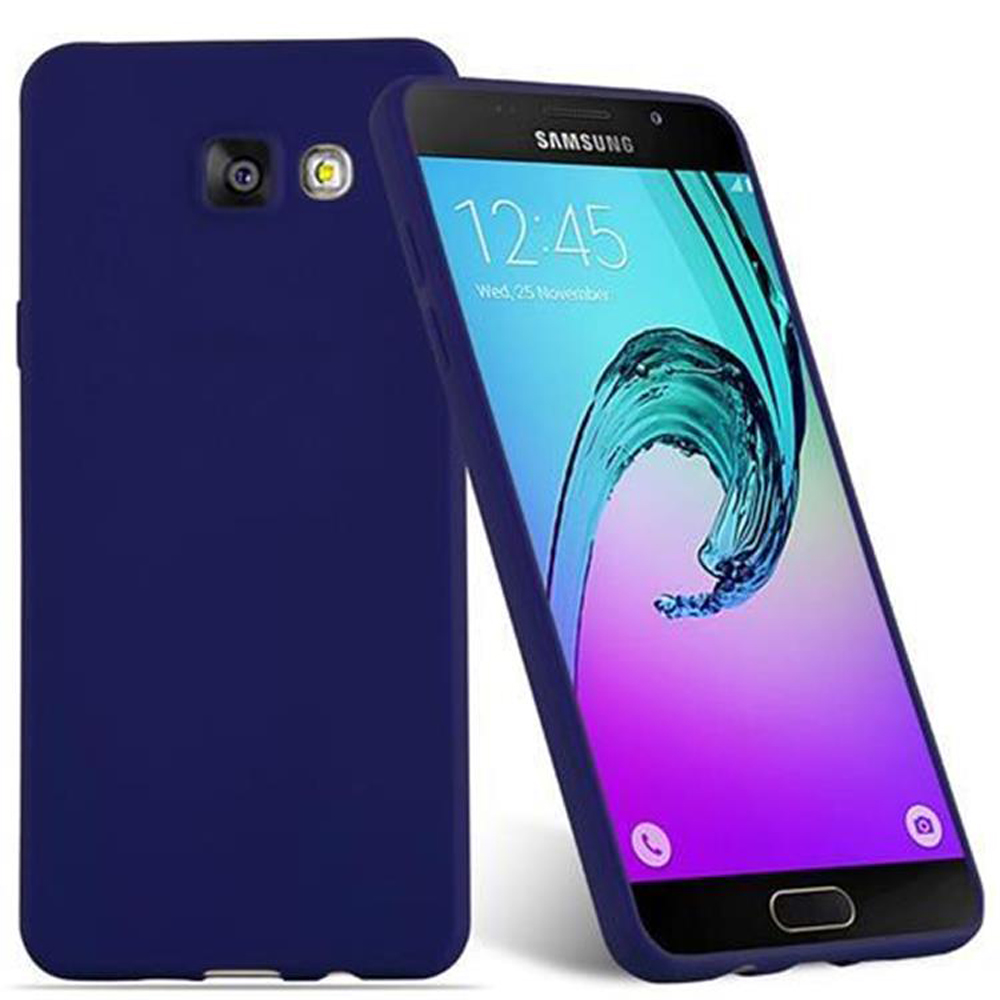 Due telefoni, uno con custodia blu scuro appoggiato ad un altro.