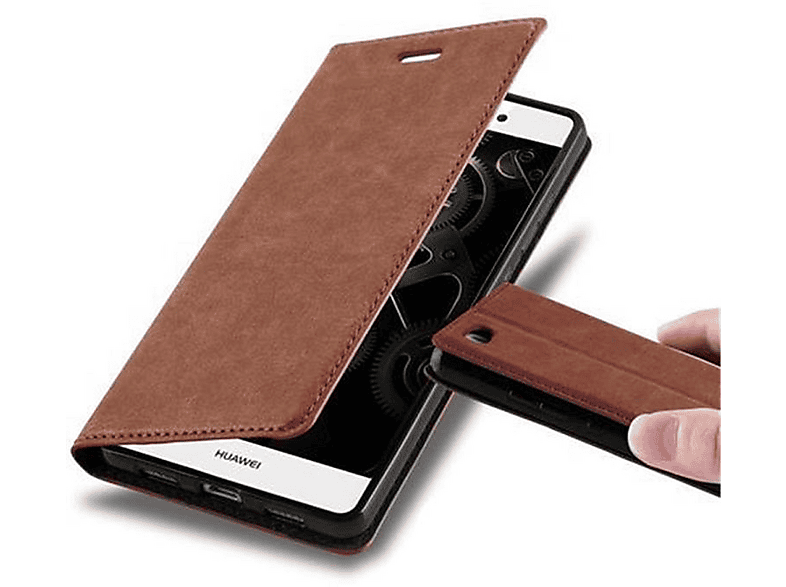 Custodia Libro Cadorabo Per Huawei P8 Lite 2015 – Grigio Con Fiori E Farfalle – Copertina Con Chiusura Magnetica, Slot Carte E Stand - 3