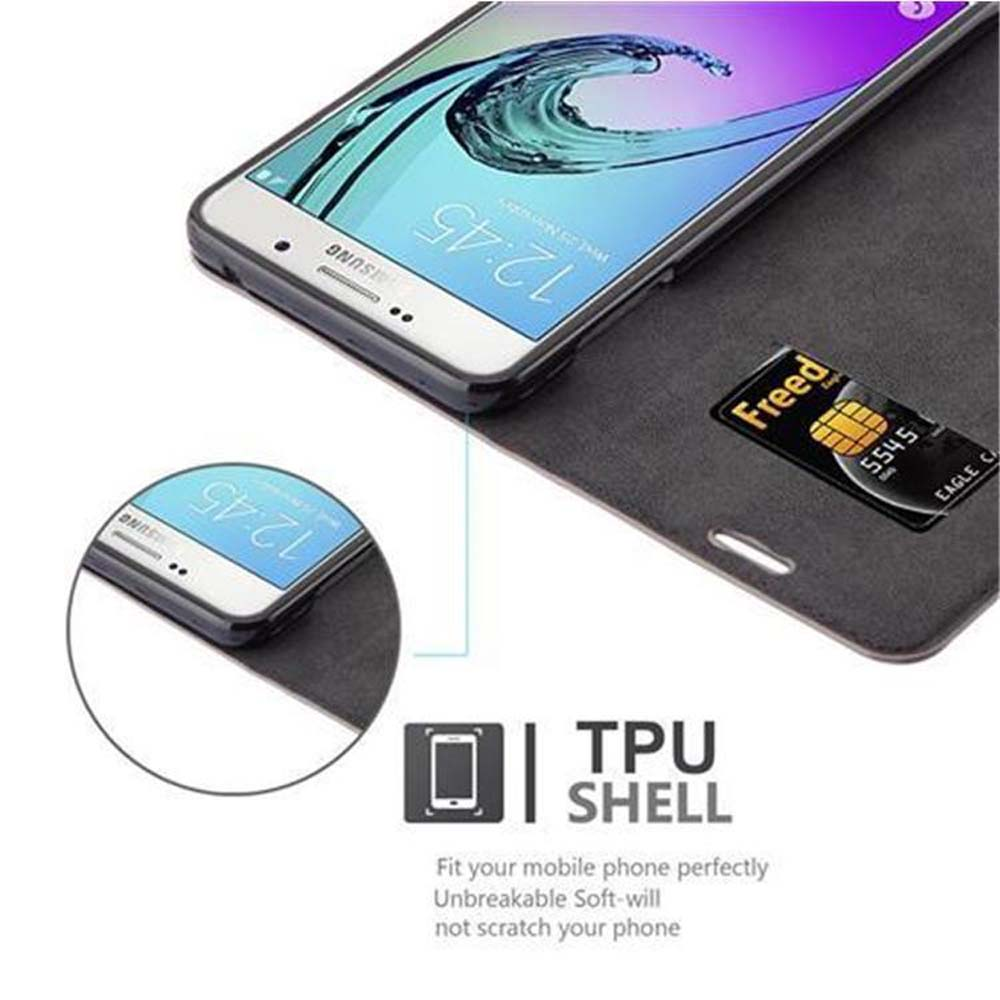 Telefon in einer Hülle mit Karte in einem Fach. TPU-Schale erwähnt. Nahaufnahme von Telefon und Karte.