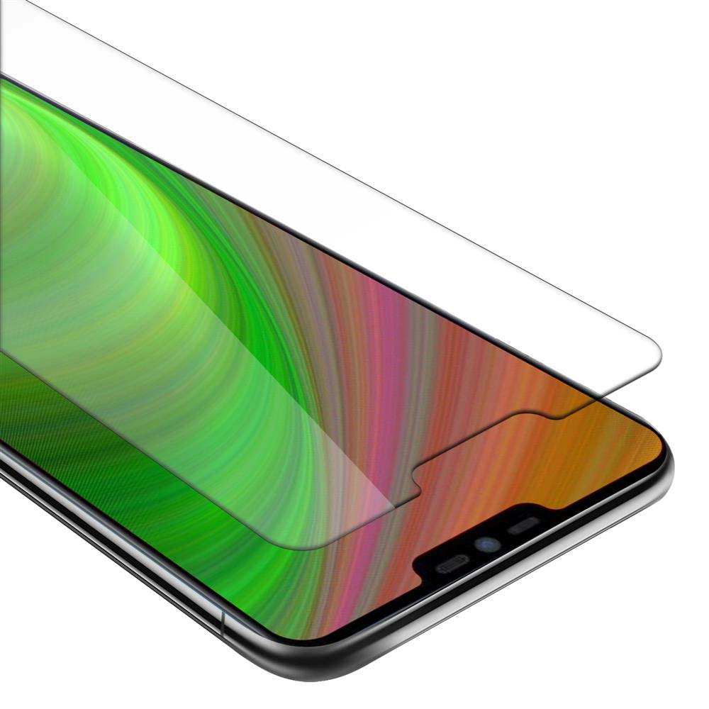 Cadorabo Pellicola Protettiva copertura completa compatibile con LG K8 2017 in TRASPARENTE con BIANCO - Vetro di protezione del display (Tempered) con durezza 9H con compatibilità 3D touch
