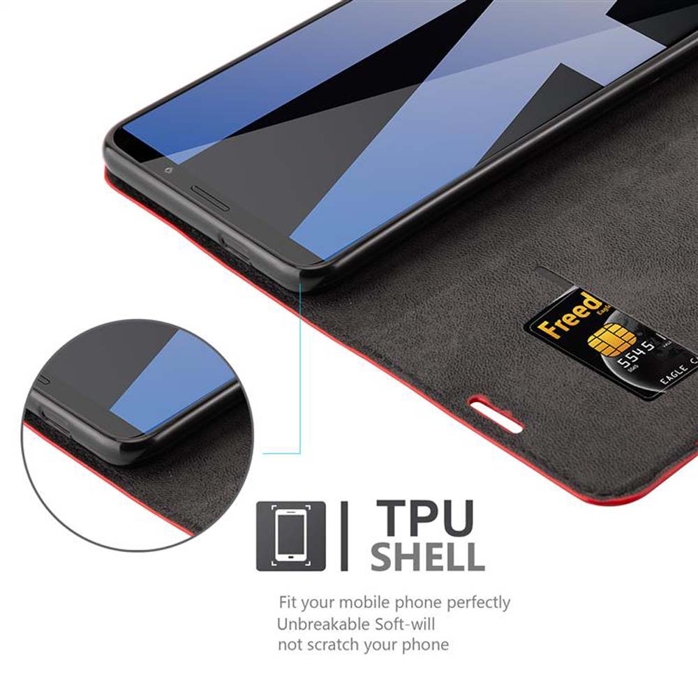 Nahaufnahme eines Telefons in einer Hülle, SIM-Karte zeigend. TPU SHELL Text vorhanden.