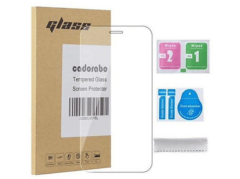 Cadorabo Pellicola Protettiva copertura completa compatibile con Asus ZenFone 7 Pro in TRASPARENTE con NERO - Vetro di protezione del display ( Tempered) con durezza 9H con compatibilità 3D touch