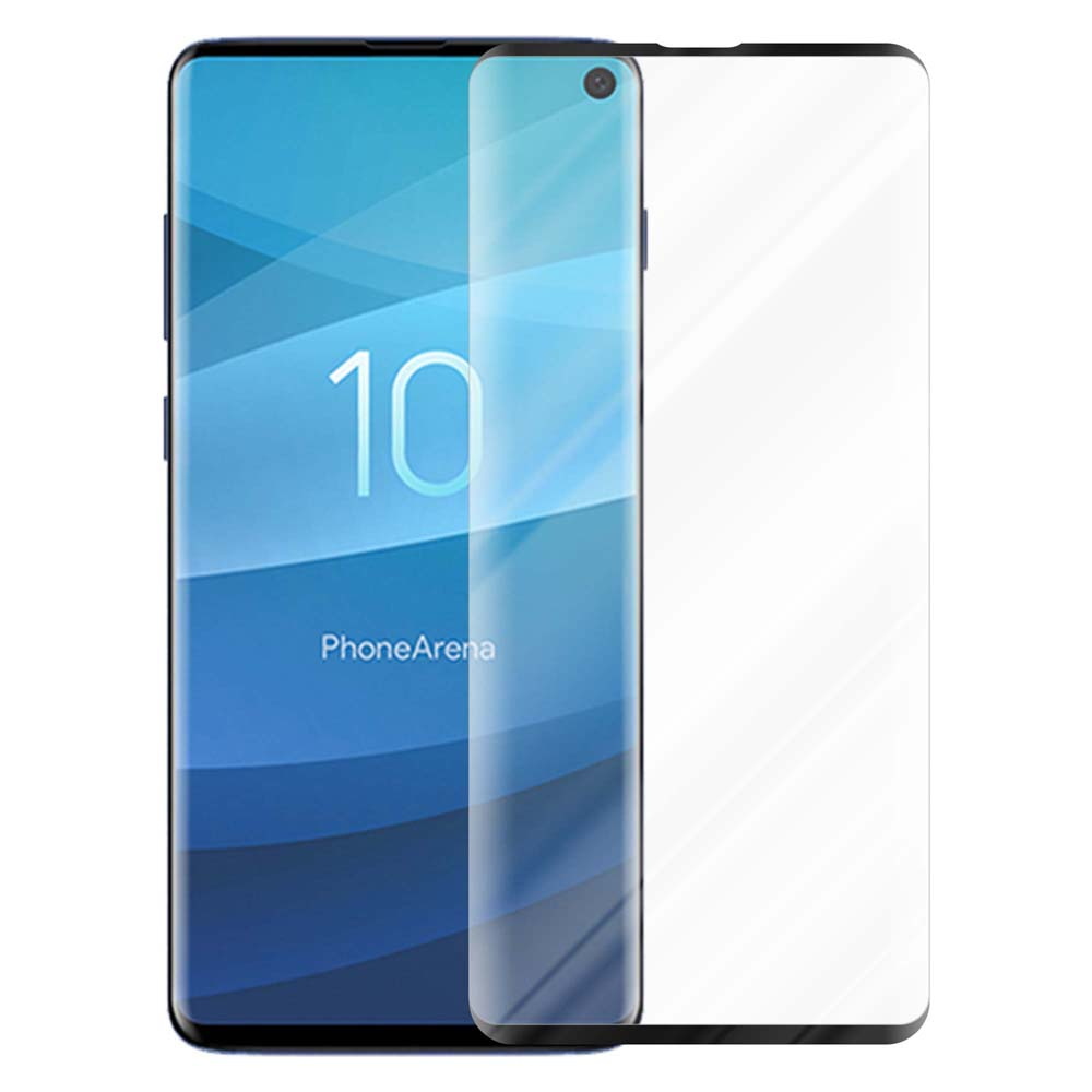 Un telefono con una protezione per lo schermo applicata, accanto a una protezione per lo schermo inutilizzata.