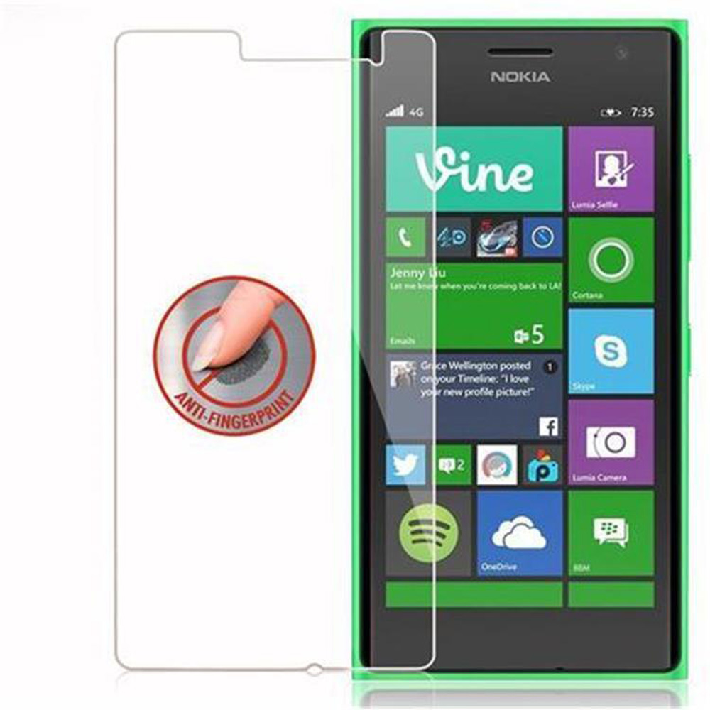Telefono Nokia con cornice verde e protezione schermo. L'app Vine è visibile.