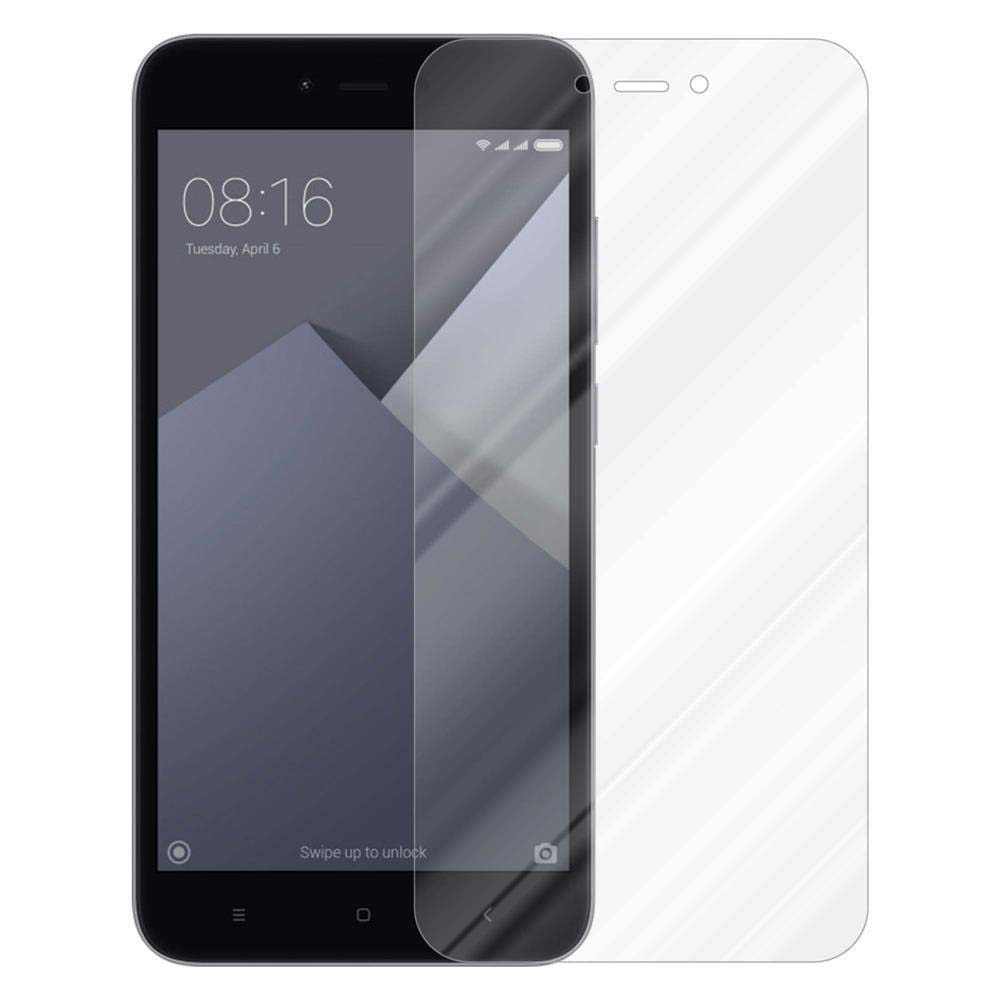 Telefono con protezione schermo che mostra ora e data. Protezione applicata su un telefono nero.