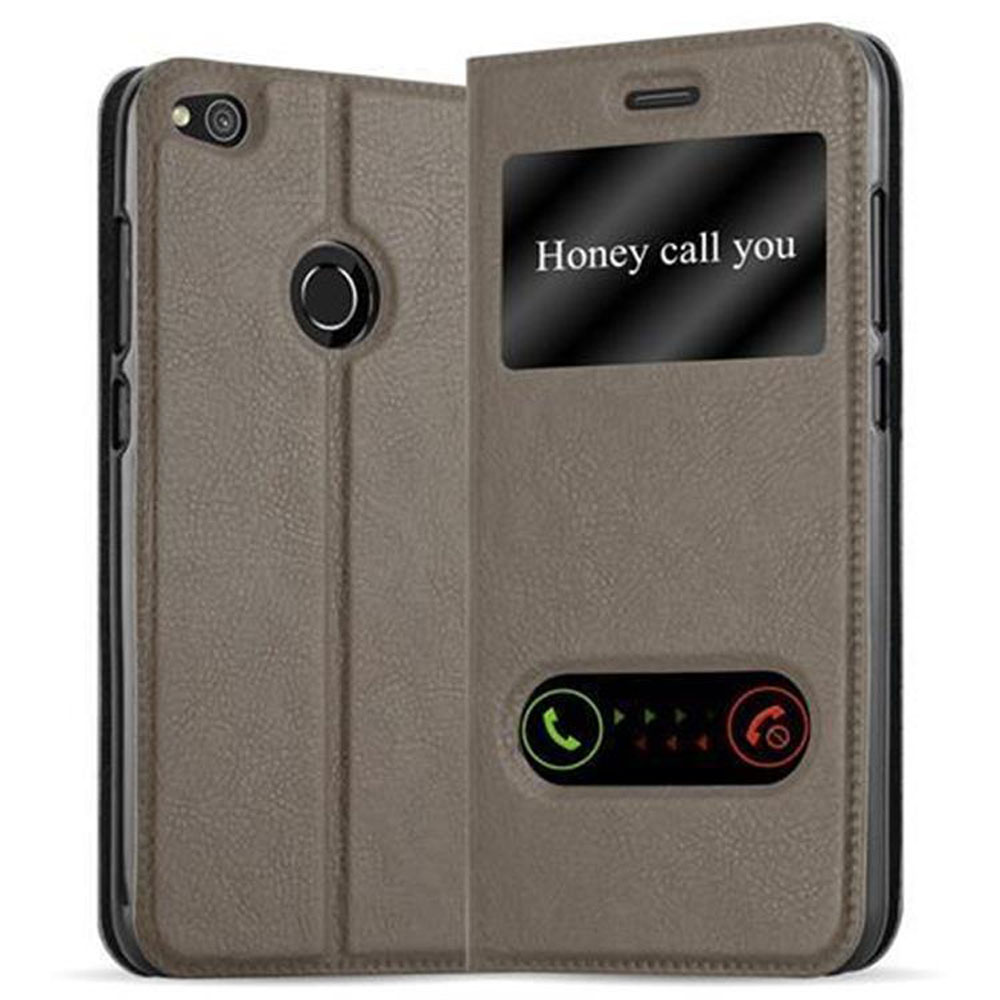 Custodia per telefono con testo "Honey call you". Telefono con pulsanti di chiamata.