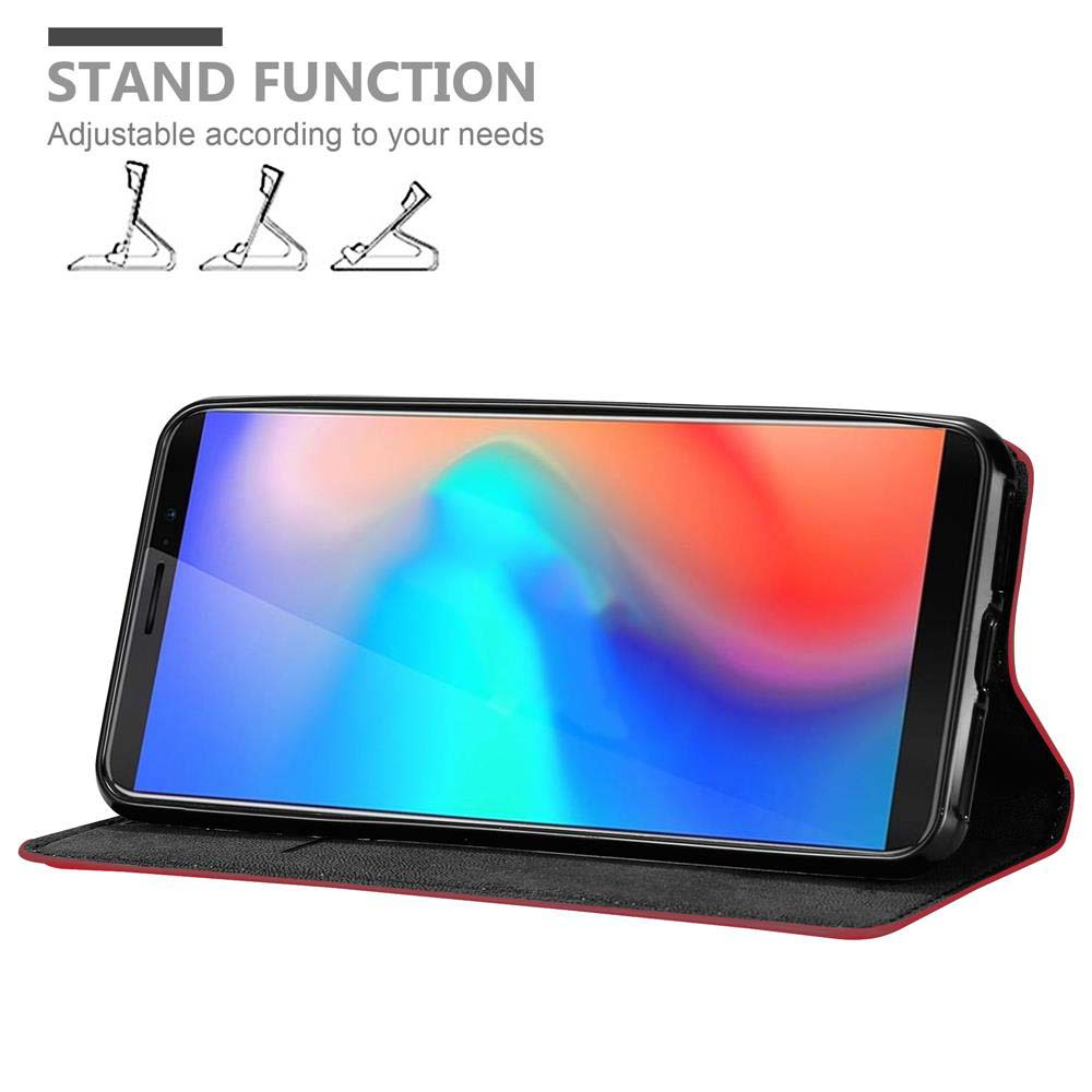 Ein Telefon in einer Ständerhülle. Die Hülle ermöglicht eine verstellbare Standfunktion.