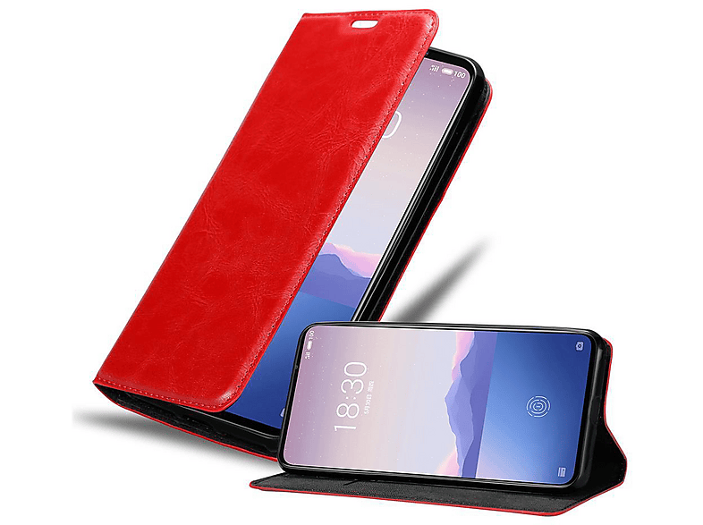 cadorabo Book Case works with MEIZU 16s in COFFEE BROWN - with Magnetic Closure, Stand Function and Card Slot - Wallet Etui Cover Pouch PU Leather