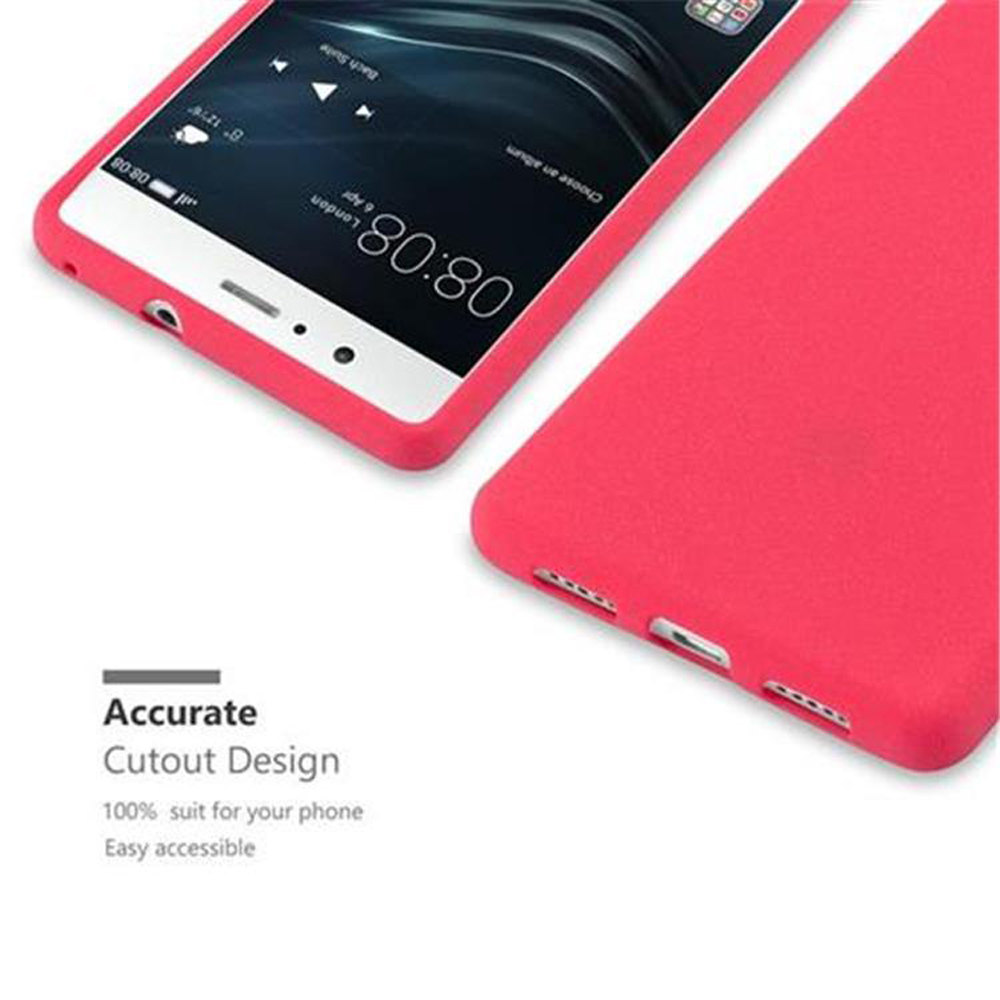 Dos fundas rosas para teléfono. Una muestra los puertos del teléfono, la otra la cara del teléfono.