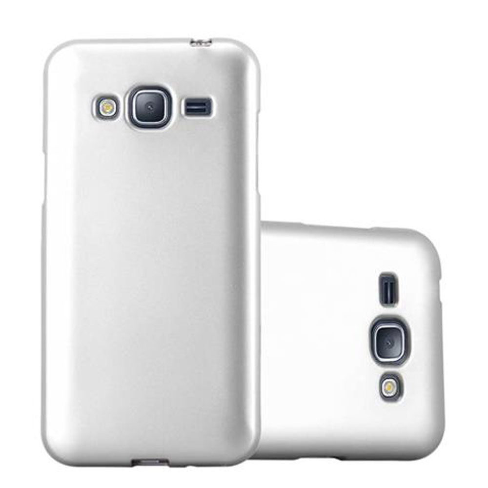 Funda blanca para teléfono con un teléfono dentro. Hay dos fundas, ambas con color blanco y un agujero para la cámara.