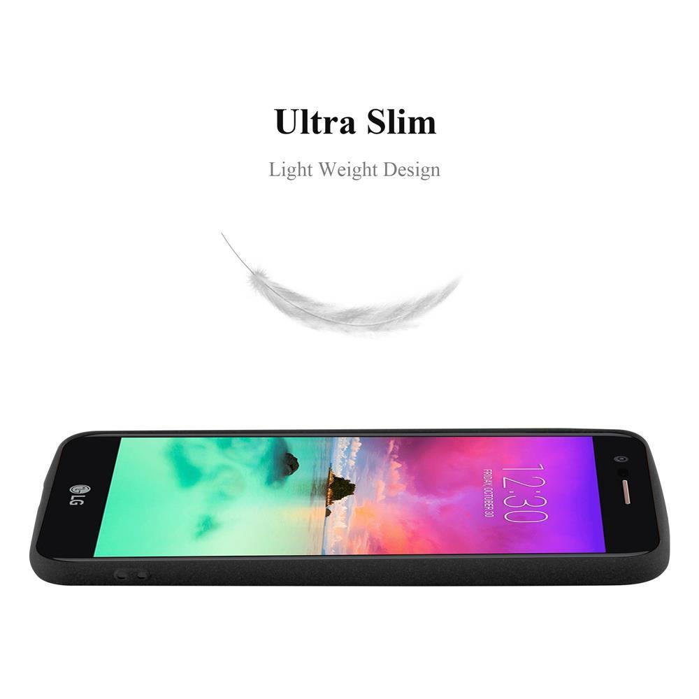 Un teléfono con una funda negra, un gráfico de pluma blanca y las palabras 'Ultra Slim' y 'Light Weight Design'.
