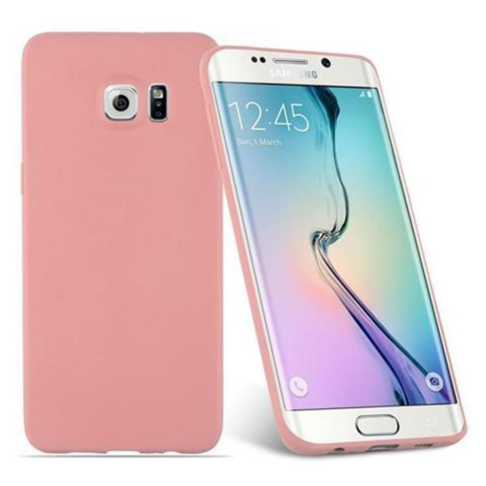 Ein pinkfarbenes Telefon und die passende Hülle.