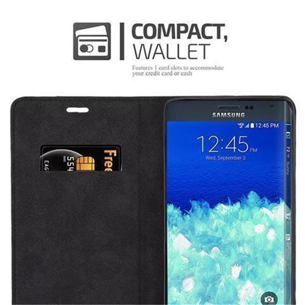 Ein Telefon in einer Brieftasche mit einer Kreditkarte wird angezeigt.