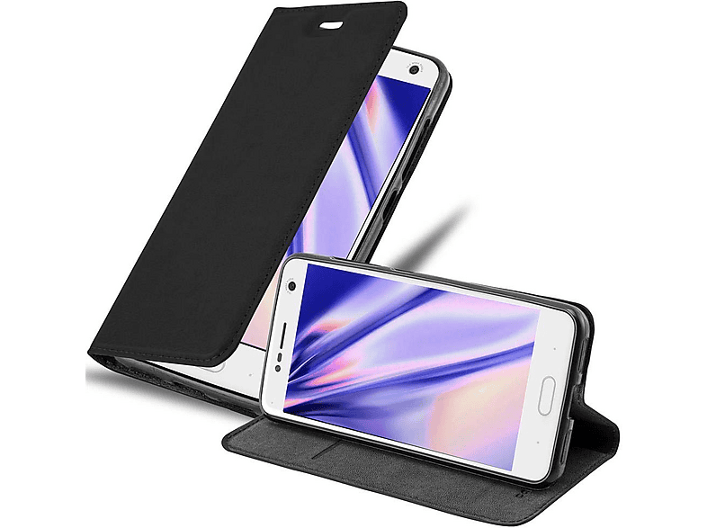 cadorabo Book Case works with ZTE Blade V8 MINI in LIGHT GREY BROWN - with Magnetic Closure, Stand Function and Card Slot - Wallet Etui Cover Pouch PU