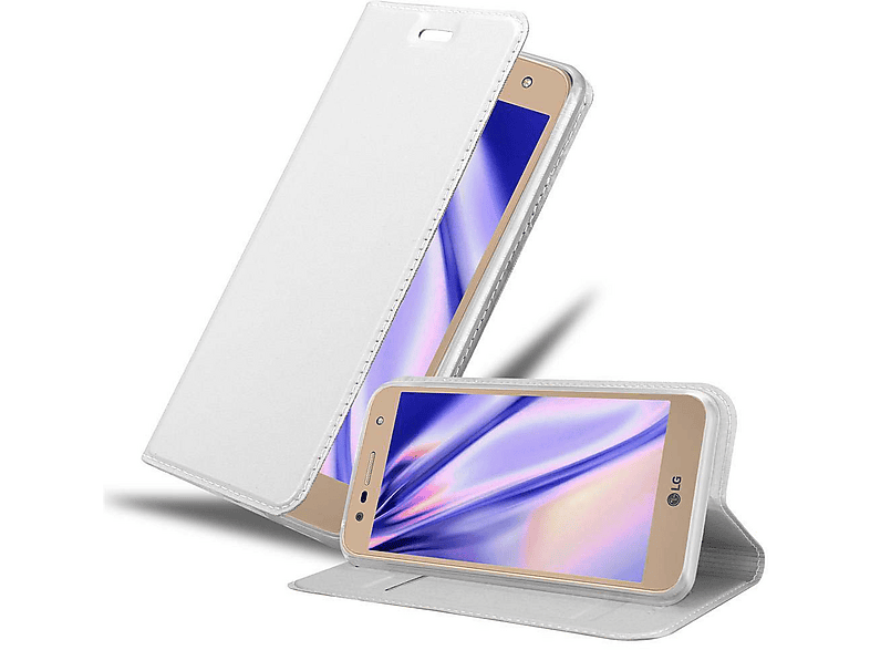 Cadorabo Custodia Libro Portafoglio Per LG X POWER 2, Con Vani Per Carte, Chiusura Magnetica E Funzione Stand, Colore Oro Rosa CLASSY