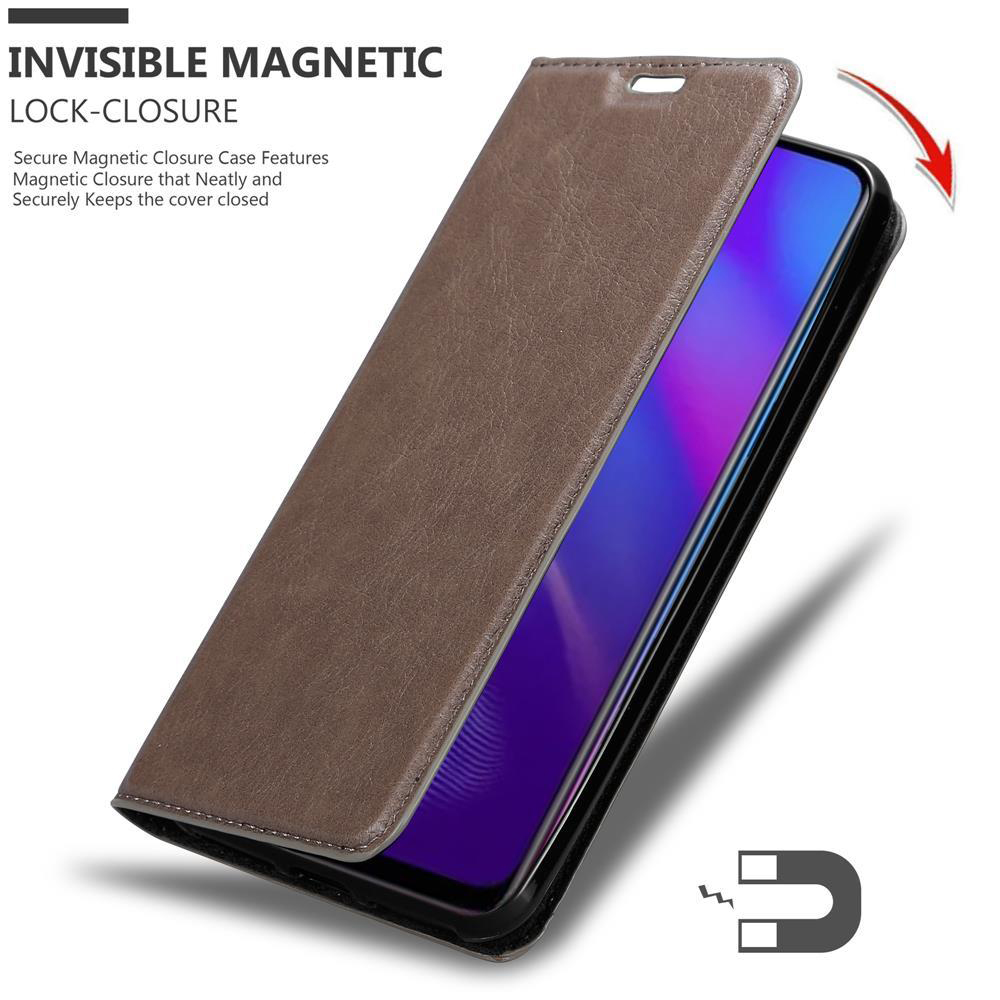 Una custodia per telefono con chiusura magnetica. Testo: Chiusura magnetica invisibile.