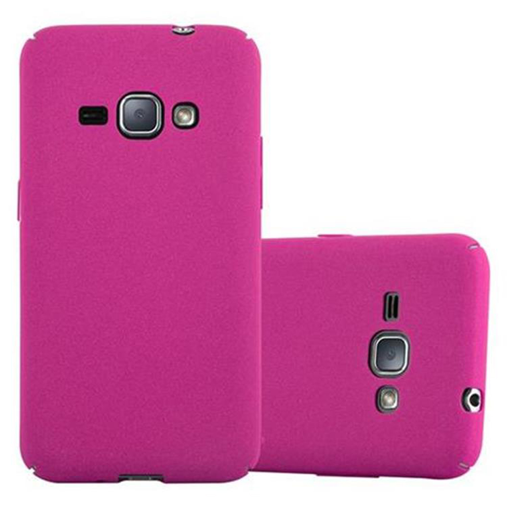 Due cover per telefono rosa. Entrambi hanno fori per la fotocamera e un piccolo foro nella parte superiore.