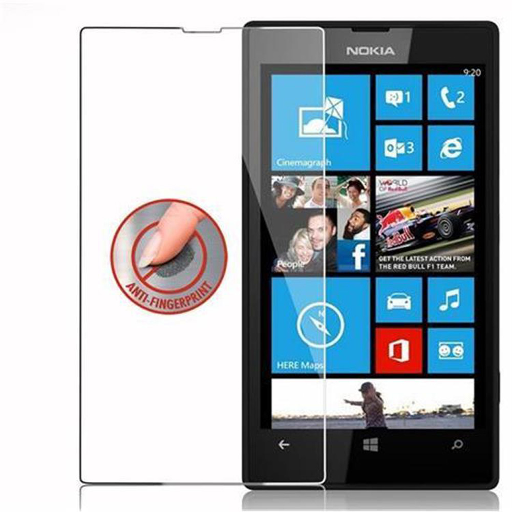 Telefono Nokia con protezione schermo applicata. Logo anti-impronte. Interfaccia visibile.