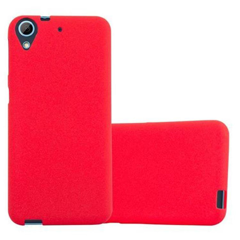 Due cover per telefono rosse. Una è una cover posteriore. L'altra è una cover anteriore. Entrambe sono rosse.