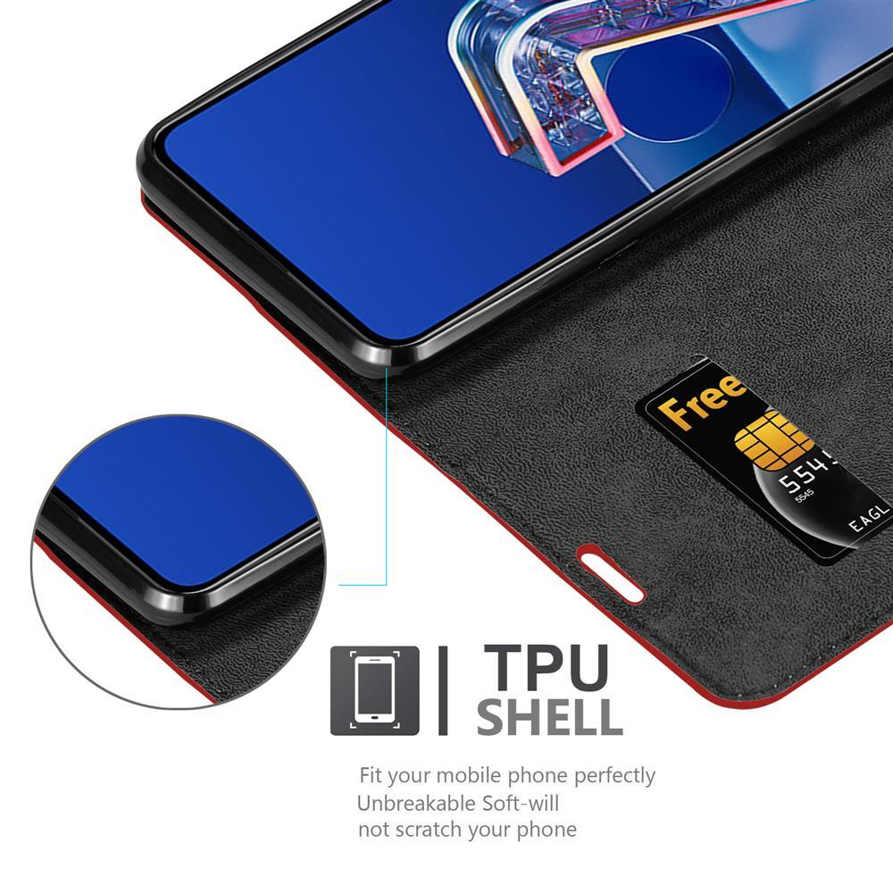 Schwarze Handyhülle mit Telefon. Eine Free-Karte ist im Inneren. Die TPU-Hülle wird gezeigt.