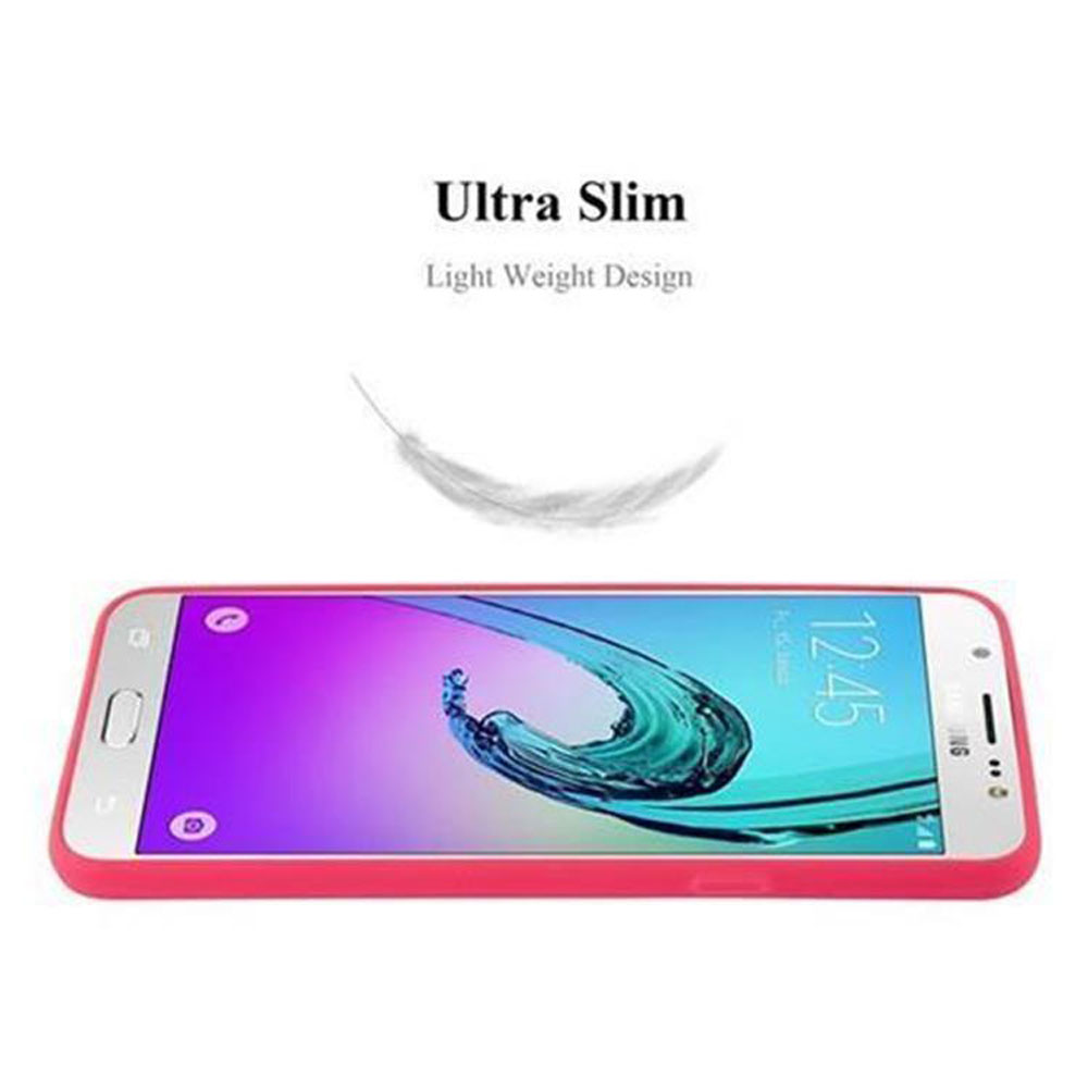 Telefono sottile, rosa. Lo schermo mostra le app. Testo: Ultra Slim, Design leggero. Custodia per telefono.