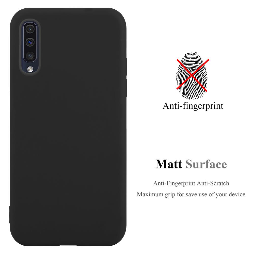 Schwarze Handyhülle mit matter Oberfläche, Anti-Fingerabdruck und Anti-Kratz.
