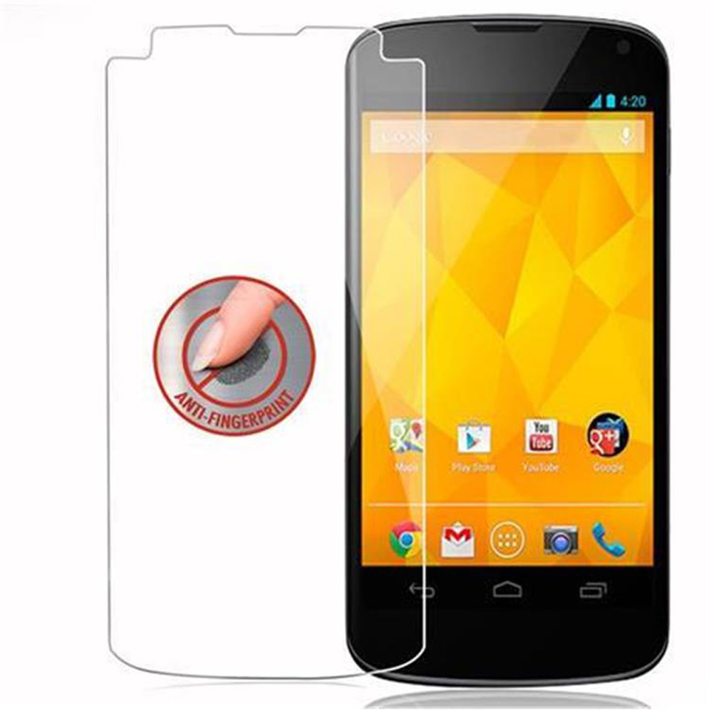 Smartphone con protector de pantalla aplicado, con etiqueta anti-huellas.