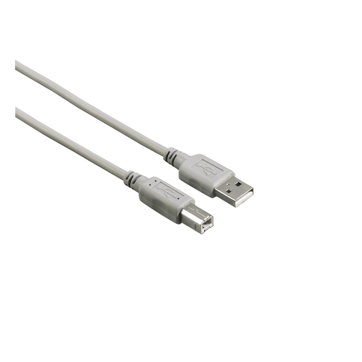 Twee grijze USB-kabels.