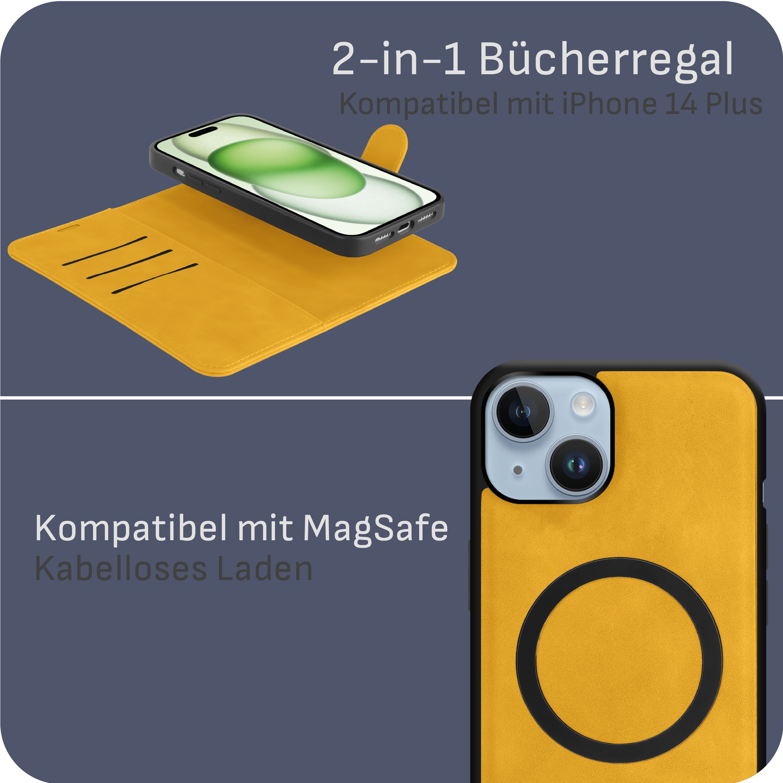 Ein Holzschrank mit Plattenspieler, Pflanzen, Kerzen und gerahmter Kunst oben drauf.