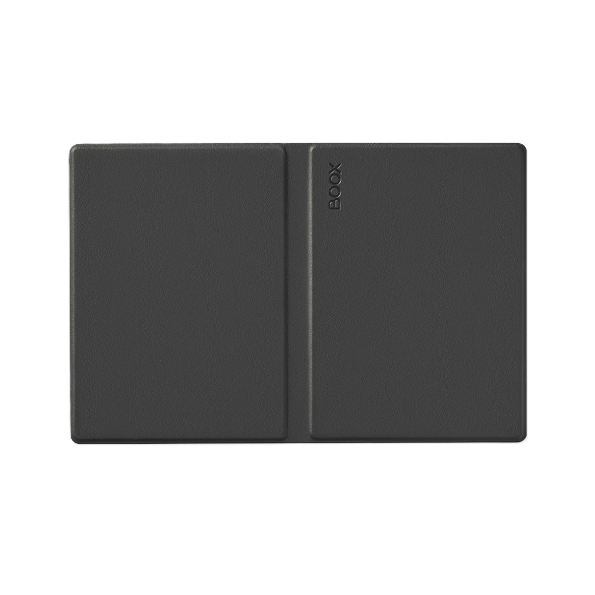 Una funda BOOX negra doblada por la mitad.