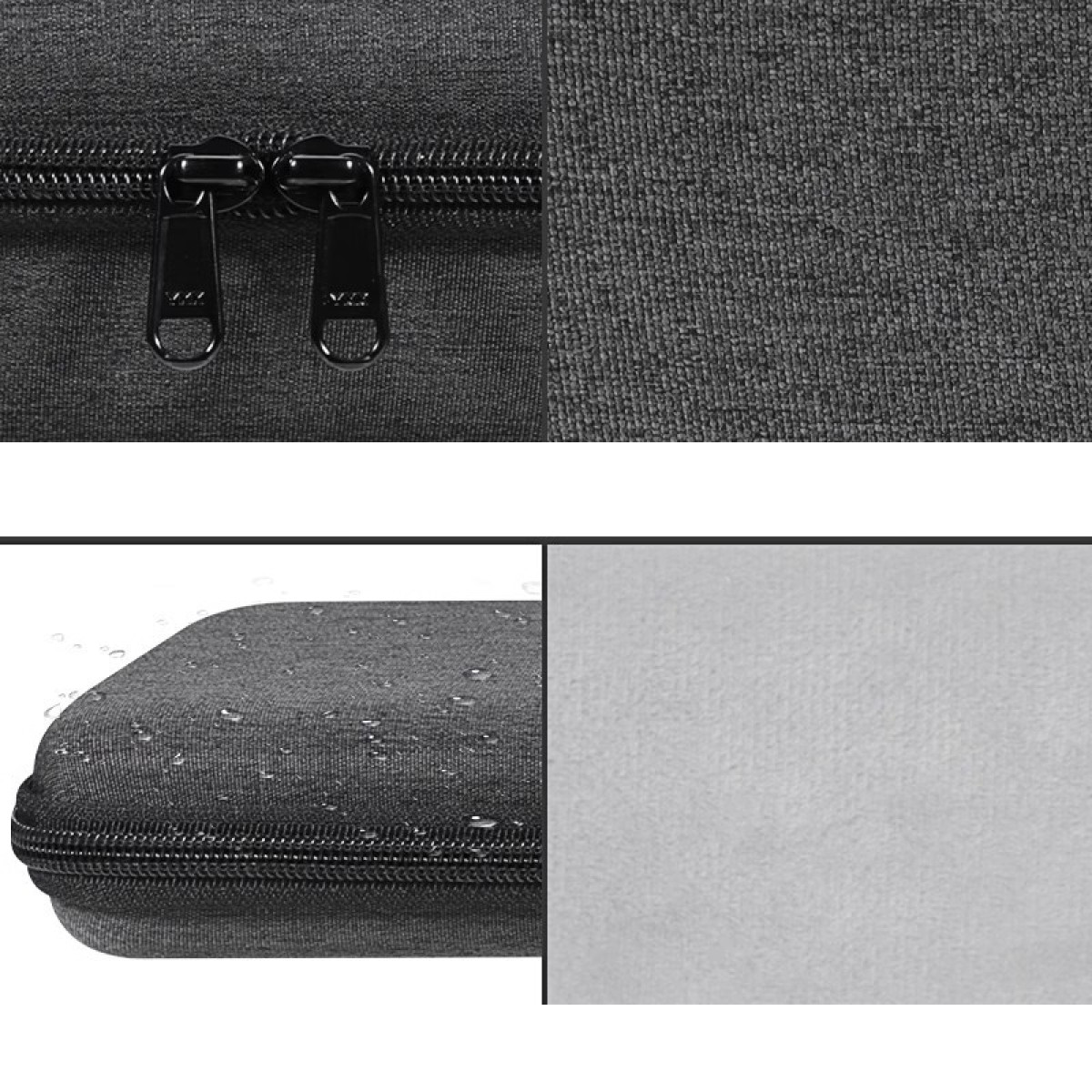 Zbliżenie czarnej obudowy i jej powierzchni. Szczegóły tekstury.