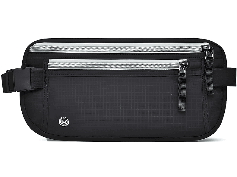 Huotflame Brustbeutel Mit RFID-Schutz 19x14cm - Wasserdichte Reisegeldbörse Nylon