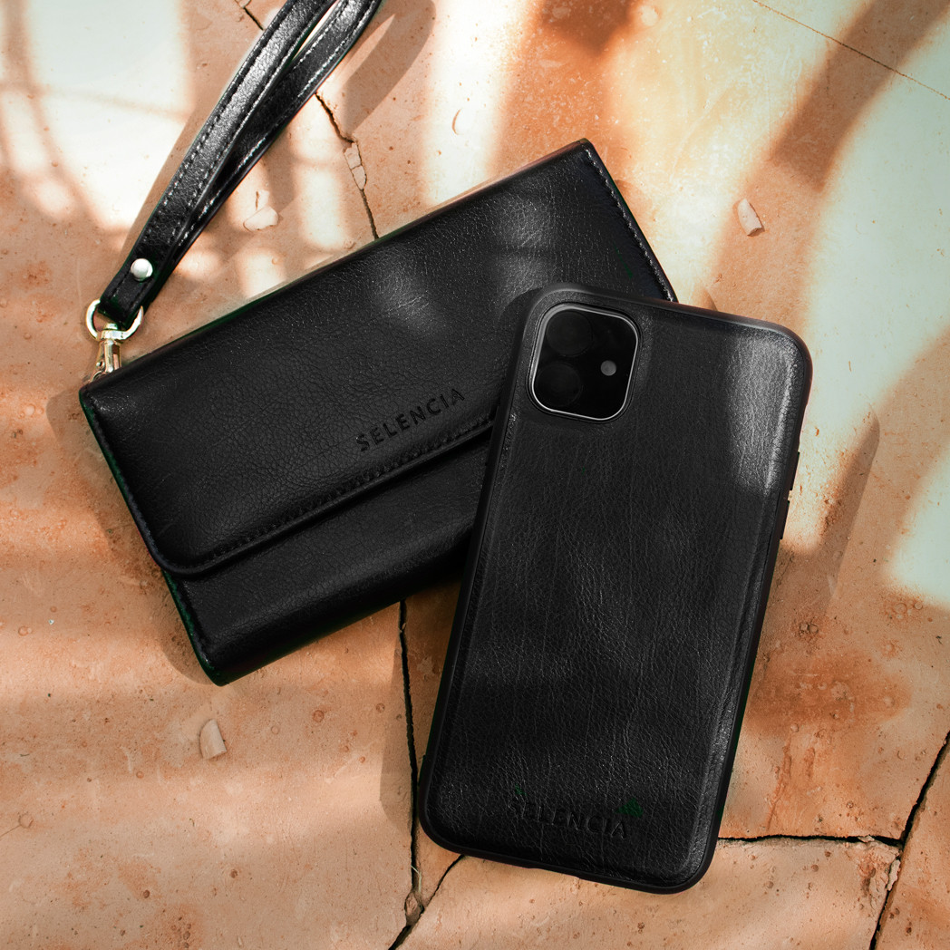 SELENCIA Coque arrière compatible avec Samsung Galaxy S21 Plus Étui de Téléphone voor Samsung Samsung Galaxy S21 Plus Noir