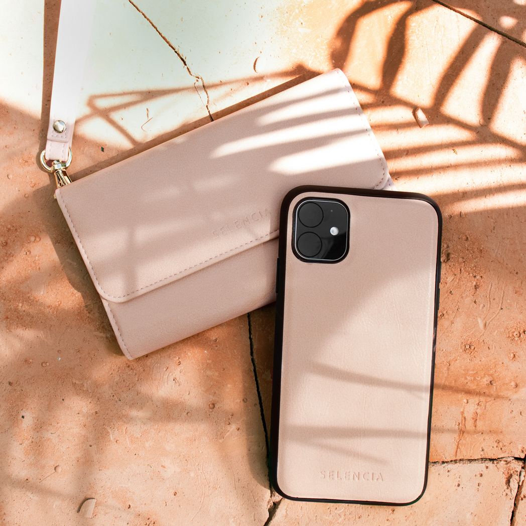 SELENCIA Coque arrière compatible avec Samsung Galaxy S21 Plus Étui de Téléphone voor Samsung Samsung Galaxy S21 Plus Rose