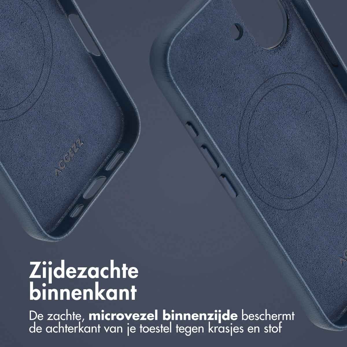 ACCEZZ Coque arrière compatible avec iPhone 16 Étui de Téléphone voor Apple iPhone 16 Bleu foncé