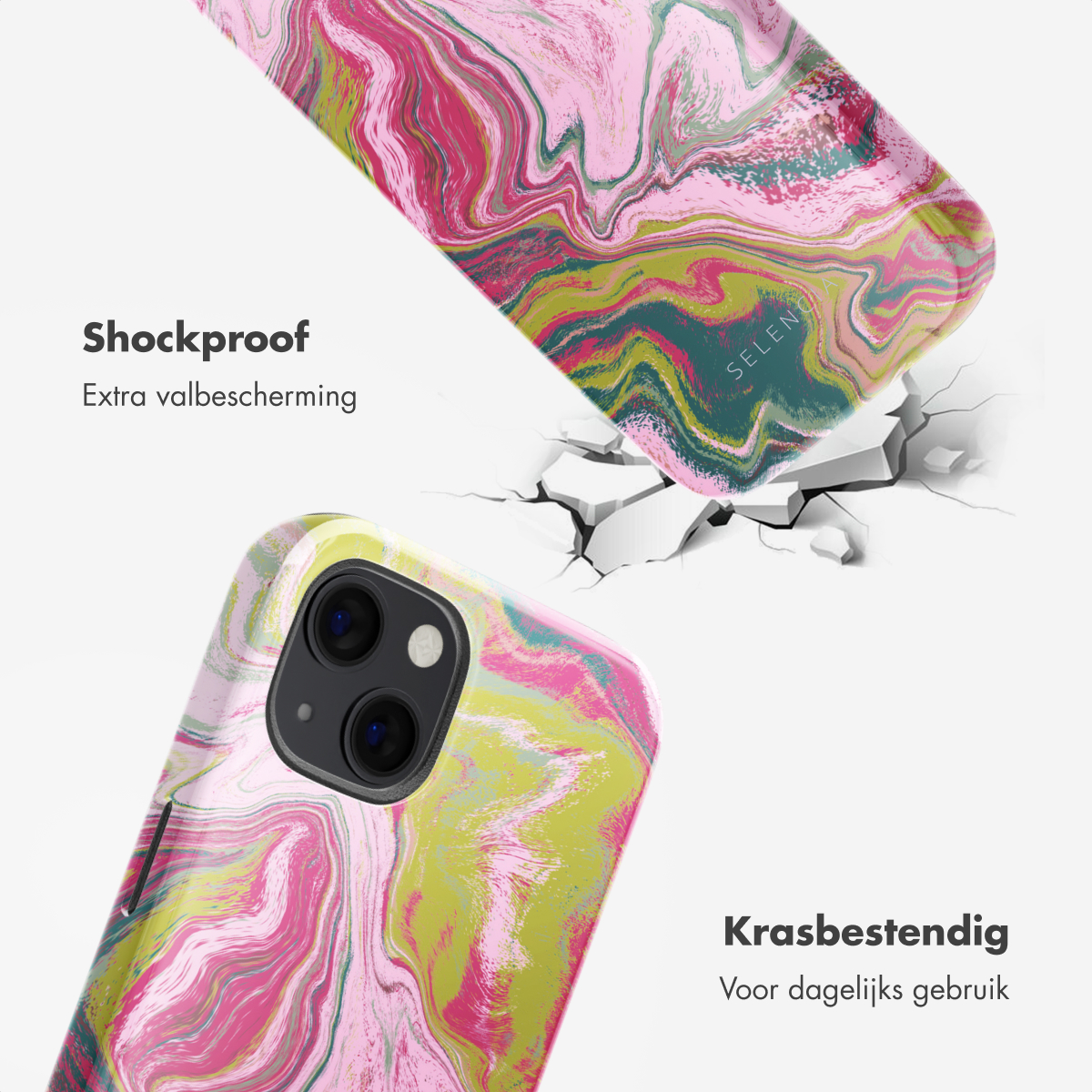 Coque de téléphone avec un design coloré. Caractéristiques: antichoc et résistance aux rayures.
